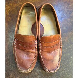 Cole Haan Leather Driving Moccasins Men’s 9 Brown Penny Driver Loafers